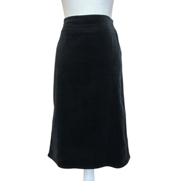 Gucci Dresses & Skirts - Gucci Black Velvet Pencil Skirt with Lace Up Detail at Back Size 46 US 10-12